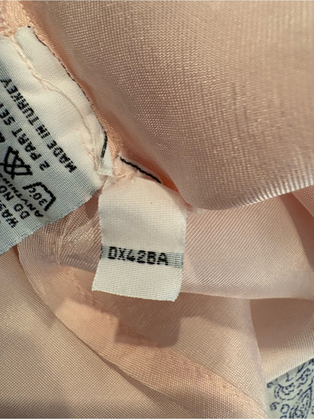 Ghost London Blush Pink Satin Slip Dress Minimalist Sophisticated Size Small — image 6 of 7